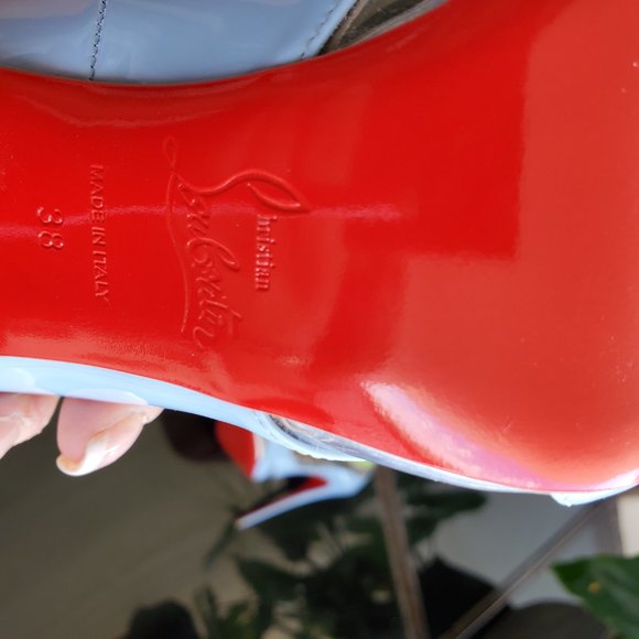RARE Christian Louboutin Blake Is Back 120 Patent Size 38 - Picture 4 of 5